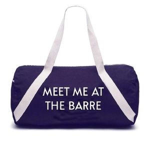 Private Party Meet Me At the Barre Gym Duffle Bag